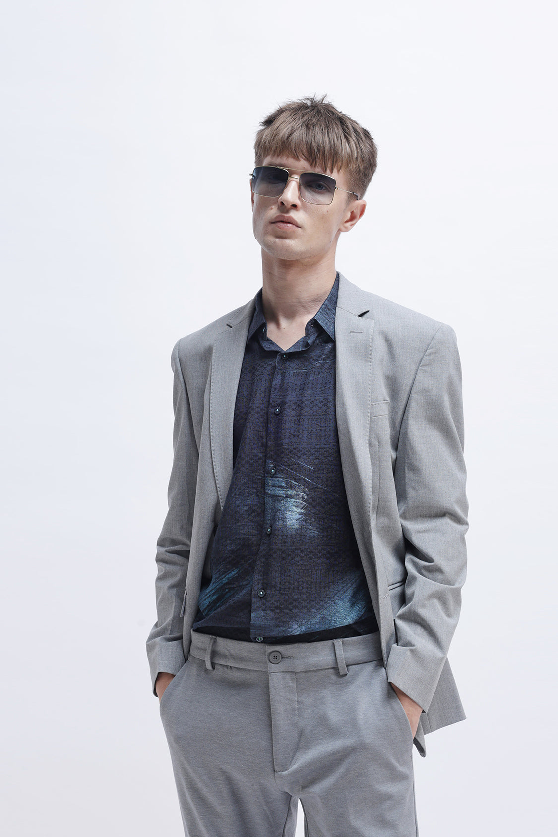 BRUSH STROKE PRINTED SHIRT