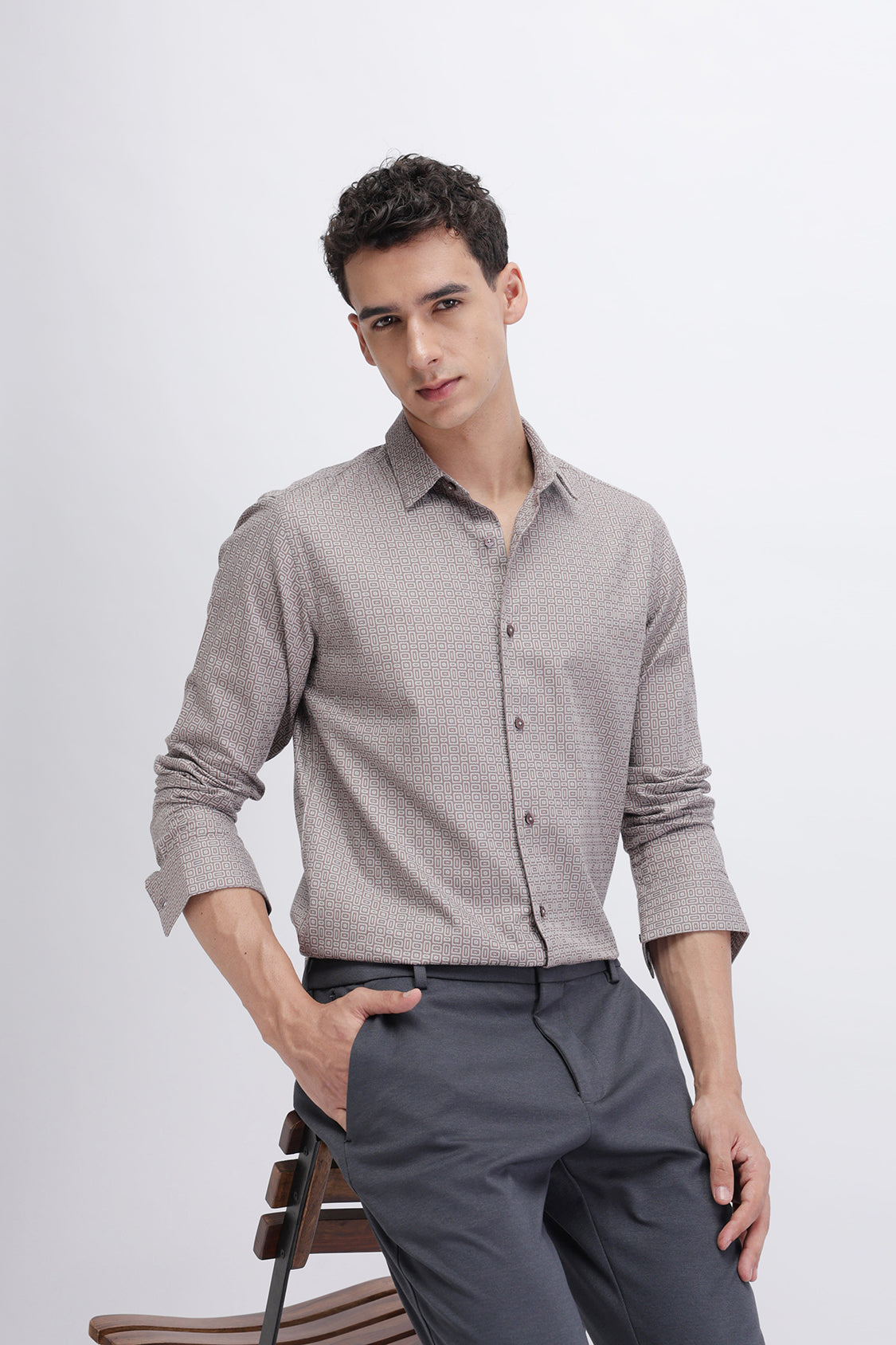 GEOMETRIC PRINTED SHIRT