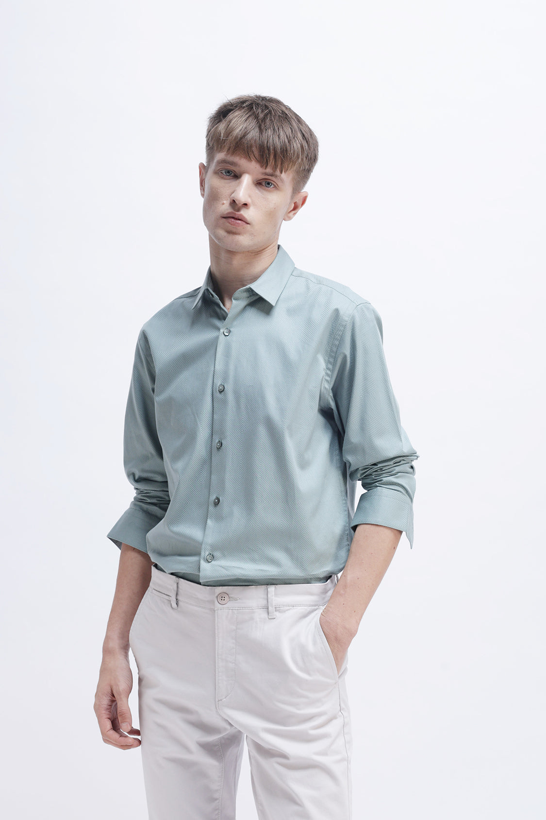 PLAIN TEXTURED SHIRT