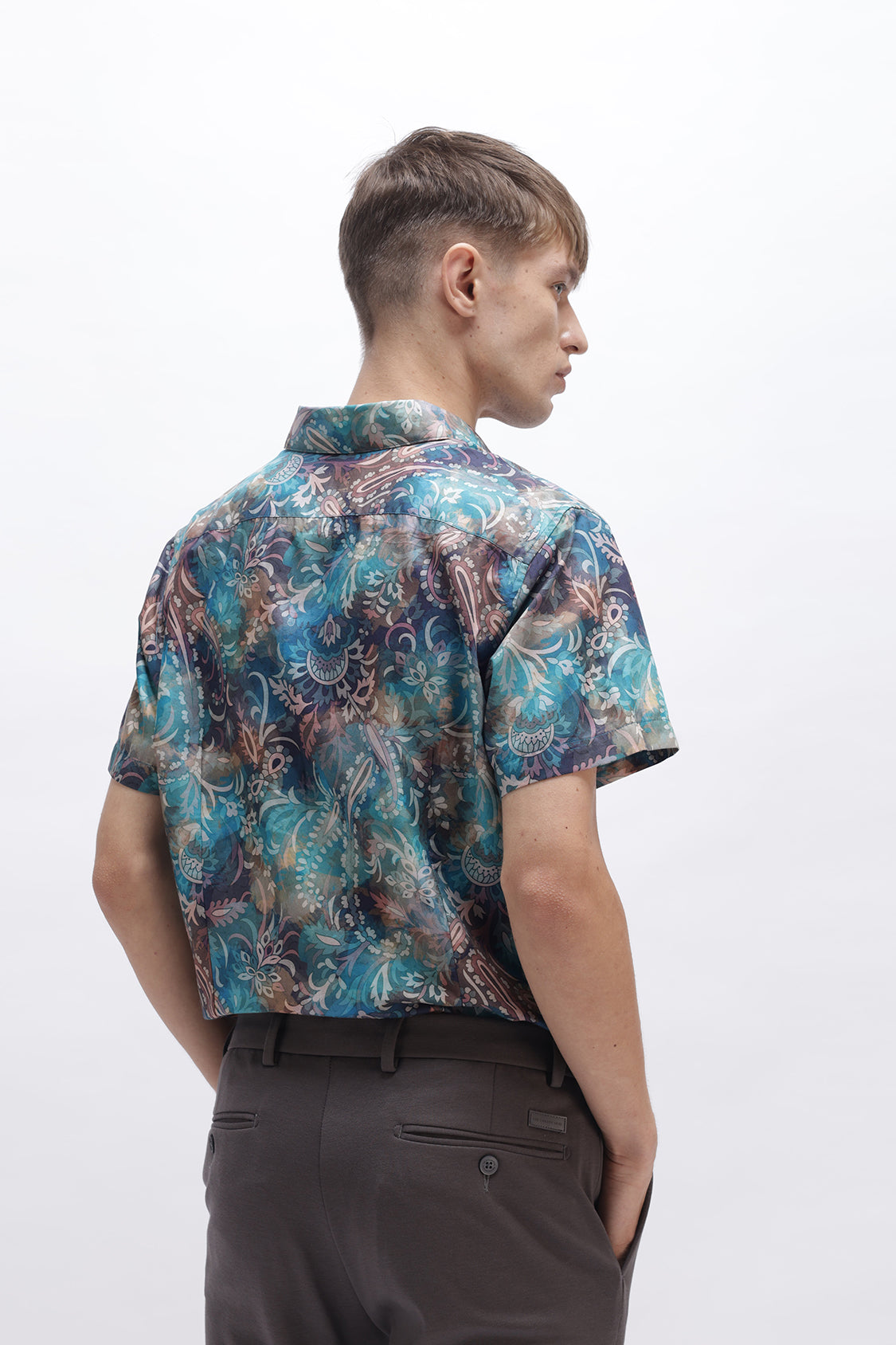 ABSTRACT PAISLEY PRINT SHIRT