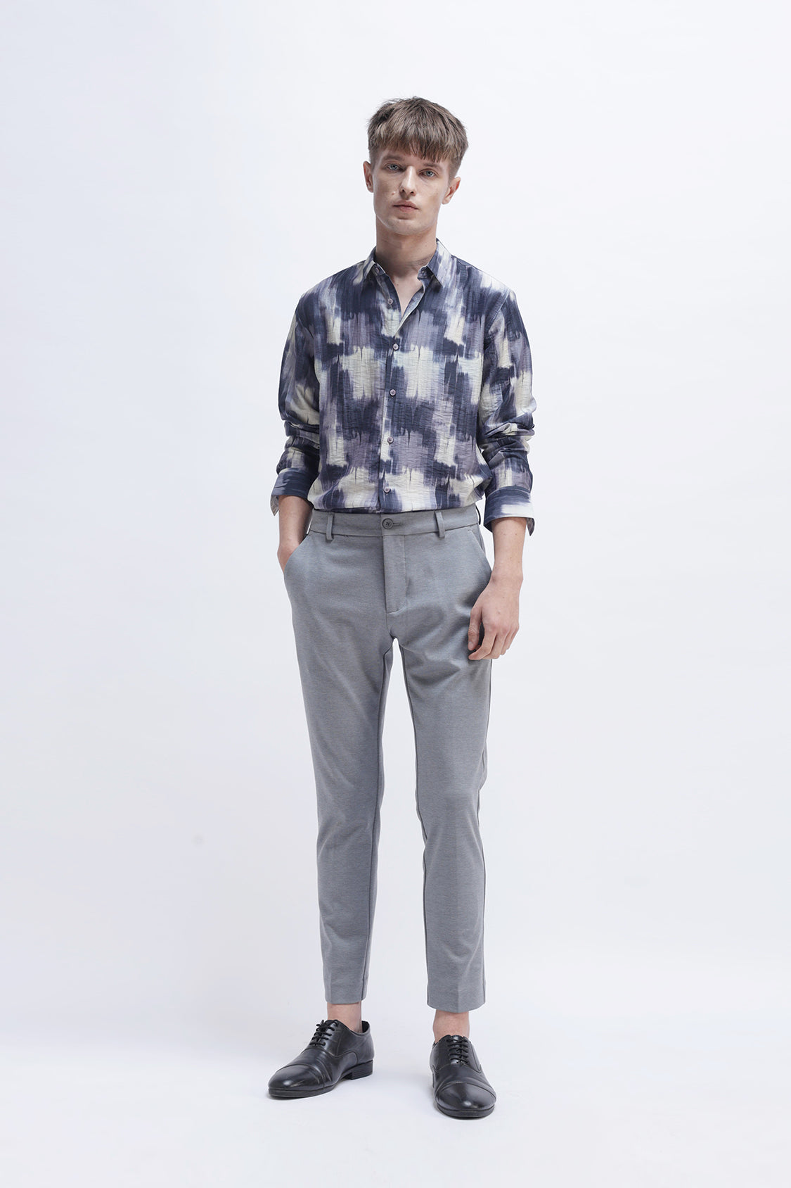 ABSTRACT PRINTED SLIM FIT SHIRT