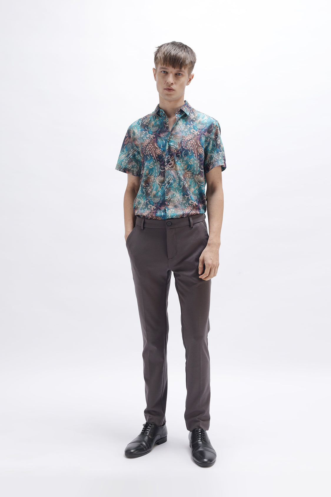 ABSTRACT PAISLEY PRINT SHIRT