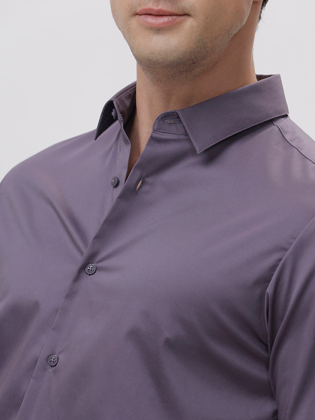 Samuel Purple Sage Cotton Shirt