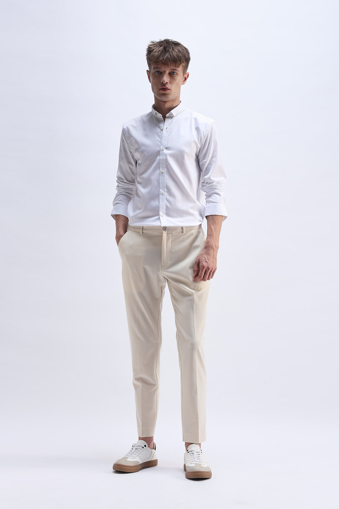 SLIM FIT PLAIN SHIRT