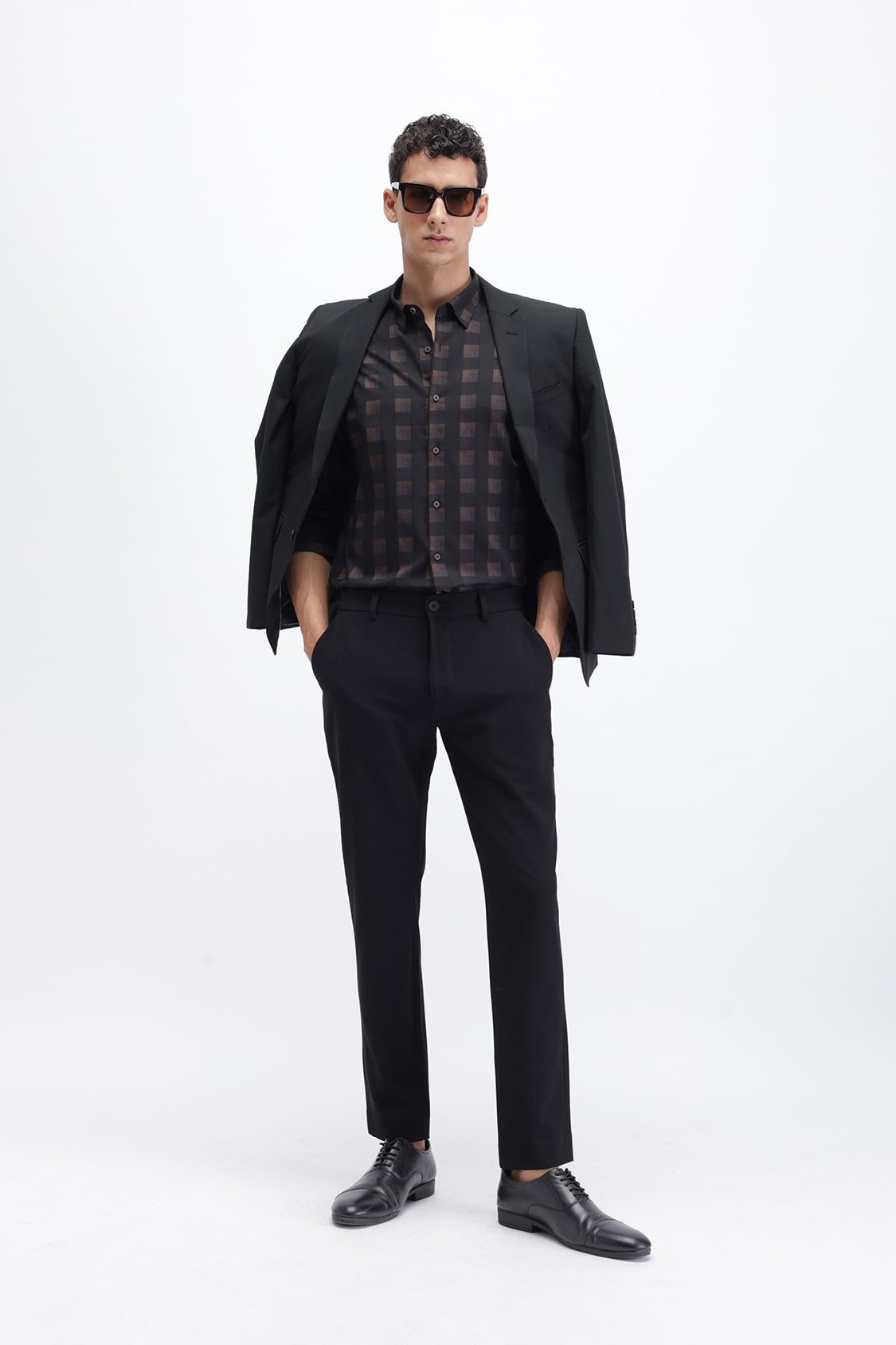 SLIM FIT CHECKERED SHIRT