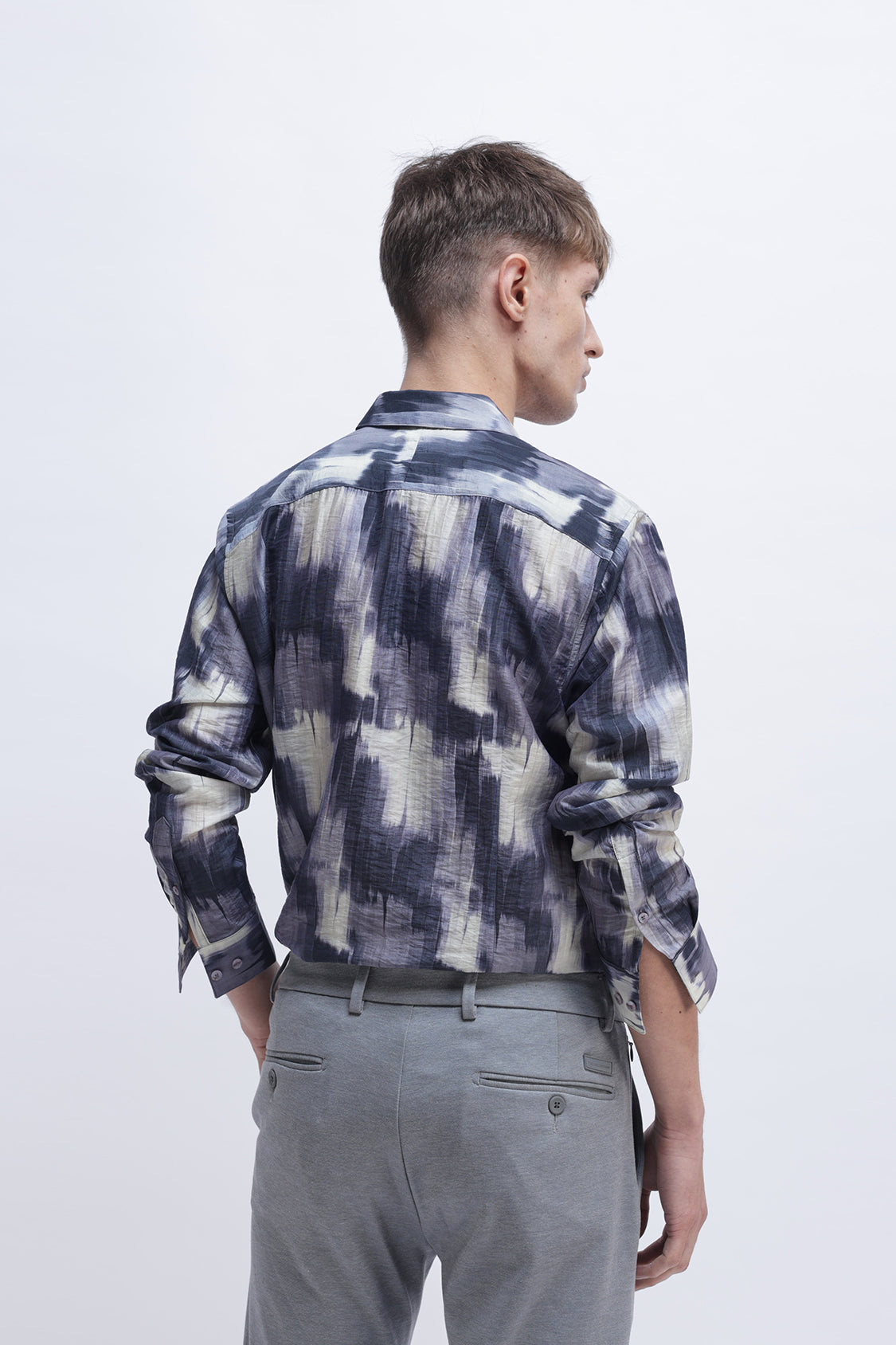 ABSTRACT PRINTED SLIM FIT SHIRT